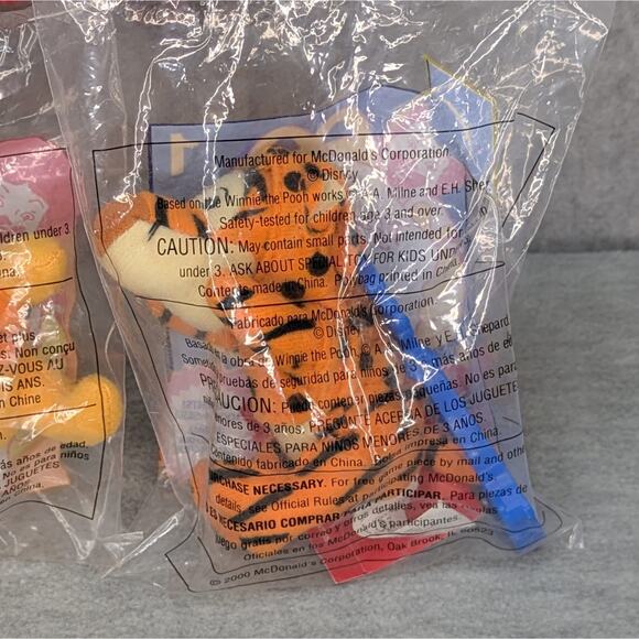 Sealed NIP 2000 McDonald's Happy Meal Toys Winnie the Pooh Set of 5 - Picture 4 of 8